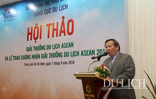 Tổng cục trưởng TCDL Nguyễn Văn Tuấn phát biểu khai mạc hội thảo